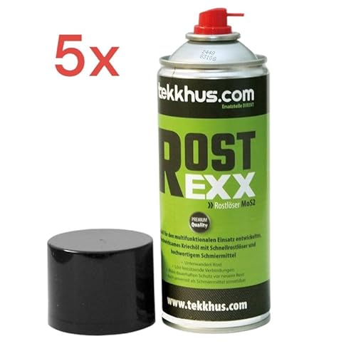 5x ROST-EXX Rostlöser-Spray (MoS2) Rostlöser und Schmiermittel 400 ml von Generisch