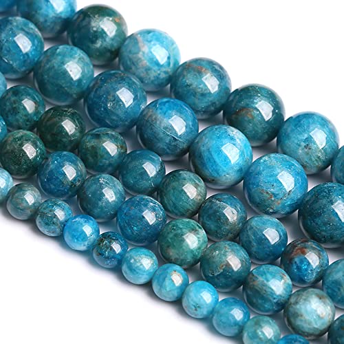 6 mm, 60 Stück, Naturstein-Perlen aus blauem Apa, Klasse A, lose Perlen für Schmuckherstellung, DIY-Armbänder 6 mm, 60 Stück, Naturstein-Perlen aus blauem Apa, Klasse A, lose Perlen für Schmuckherstellung, DIY-Armbänder von Generisch