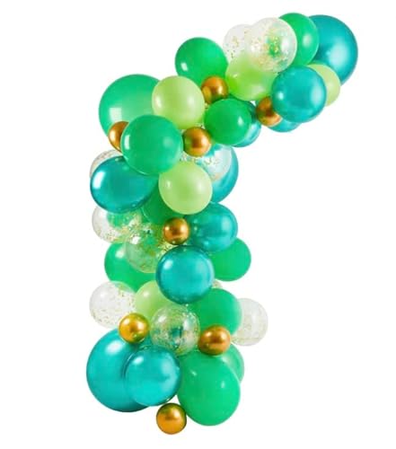 64Pc Green Jungle Balloon Arch von Generisch