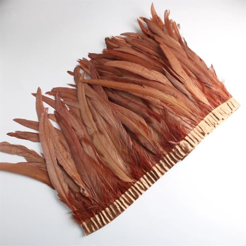 9,1 m/Lot 30–35 cm Federbesatz zum Basteln, Federbesatz, Band, Kleid, Kostüme, Kaffee, 9,1 m 9,1 m/Lot 30–35 cm Federbesatz zum Basteln, Federbesatz, Band, Kleid, Kostüme, Kaffee, 9,1 m von Generisch