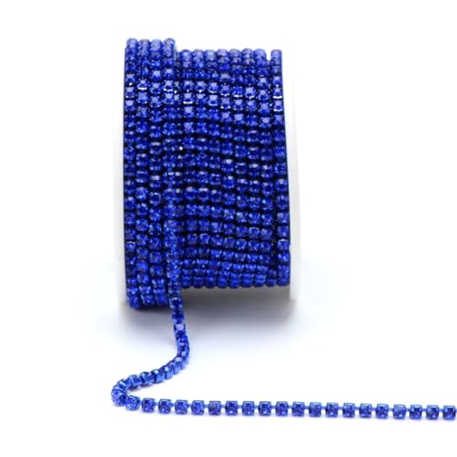 9,1 m Rolle, SS6 bis SS16, weißer Opal, zum Nähen, Glas-Strassbesatz mit Krallenkette, für Hochzeitskleid, Verzierung 9,1 m Rolle, SS6 bis SS16, weißer Opal, zum Nähen, Glas-Strassbesatz mit Krallenkette, für Hochzeitskleid, Verzierung von Generisch