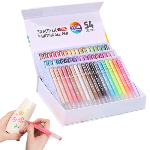 Acryl Gel Stifte für das Zeichnen,Karten Marker | 1 mm Spitze Malstift Mit Glitzer Für Stoff Glas Keramik Erwachsene Kinder Kunst Basteln Scrapbooking Schule Kreativprojekte Acryl Gel Stifte für das Zeichnen,Karten Marker | 1 mm Spitze Malstift Mit Glitzer Für Stoff Glas Keramik Erwachsene Kinder Kunst Basteln Scrapbooking Schule Kreativprojekte von Generisch