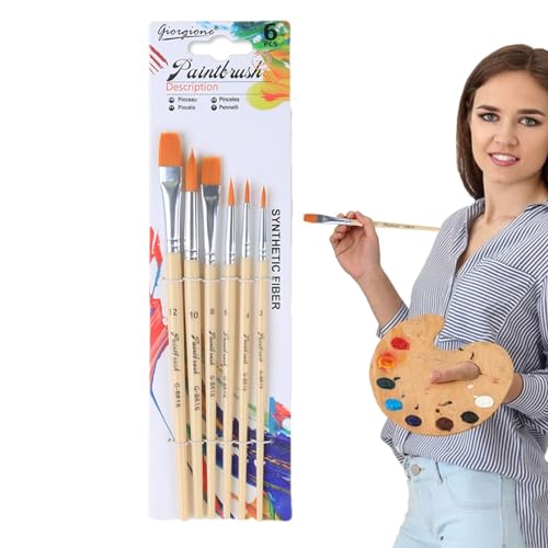 Acryl-Pinsel-Set | Nylon-Haar-Pinsel, Pastell-Malpinsel-Set für Acryl, Öl, Aquarell, Gouache, Künstler-Bastelpinsel von Generisch
