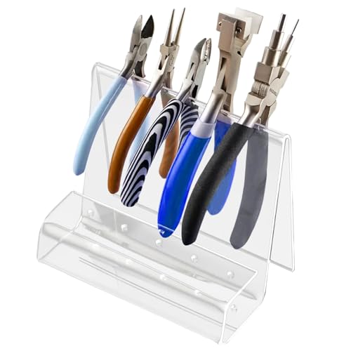 Acryl-Zangenhalter – Acryl-Schmuck-Zangenständer – platzsparender Werkzeughalter für Bastelarbeiten, moderner Organizer für Werkbank, Zangen, Studio Acryl-Zangenhalter – Acryl-Schmuck-Zangenständer – platzsparender Werkzeughalter für Bastelarbeiten, moderner Organizer für Werkbank, Zangen, Studio von Generisch