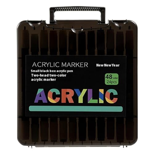 Acrylic Paint Markers, Double-Tip Fabric Paint Pens, Waterproof, Quick-Drying, Fade-Resistant, Assorted Colors, Ideal for Fabrics Shoe, Designing Model Kit, Craft Detailing Acrylic Paint Markers, Double-Tip Fabric Paint Pens, Waterproof, Quick-Drying, Fade-Resistant, Assorted Colors, Ideal for Fabrics Shoe, Designing Model Kit, Craft Detailing von Generisch