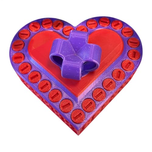 Adorable Heart Shaped Box, Funny Heart Puzzle, 3d Printed Prank Puzzle Box, Novelty Valentine Box, Funny Fidget Boxes, Novelty Case, Valentines Day Box, Valentine Heart Boxes for New Years, Valentines von Generisch