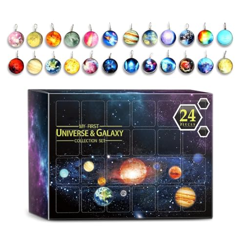 Adventskalender mit Anhänger - Armbänder für Kalender 'Advent Weihnachten 2024 | Kalender zum Countdown von Weihnachtsschmuck Planet | Festival Girls Ohrringe mit Cion Adventskalender mit Anhänger - Armbänder für Kalender 'Advent Weihnachten 2024 | Kalender zum Countdown von Weihnachtsschmuck Planet | Festival Girls Ohrringe mit Cion von Generisch