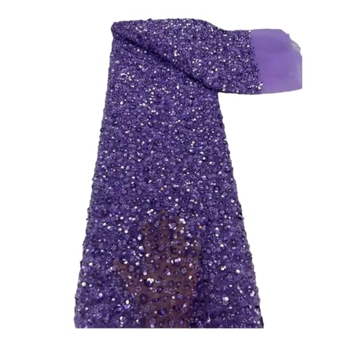 Afrikanischer Spitzenstoff, luxuriös, französische Pailletten, Netzstoff, Spitzenstoff, hochwertig, handgefertigt, Perlen für Hochzeit Afrikanischer Spitzenstoff, luxuriös, französische Pailletten, Netzstoff, Spitzenstoff, hochwertig, handgefertigt, Perlen für Hochzeit von Generisch