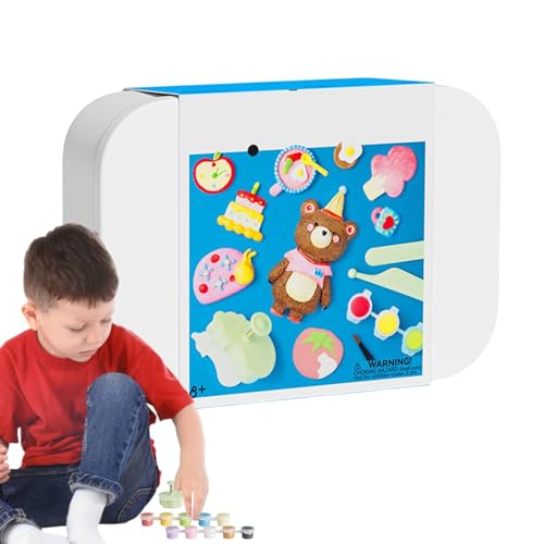 Air Dry Clay Kit, Air Dry Clay für Kinder, Lufttrockenes Modelliermasse-Set für Kinder, und Mädchen, lustiges, lufttrockenes Tonspielzeug mit Formen, Modell-Knetkunst für Schlafzimmer von Generisch