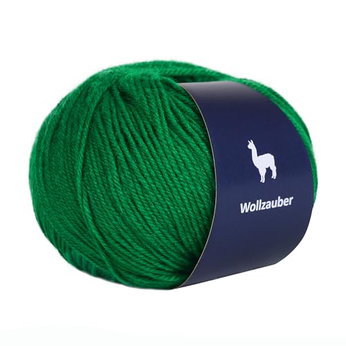 Alpaka Medium - 50 g Hochwertige Wolle zum Stricken & Häckeln-Weich & Langlebig Ideal für Socken, Schals, Pullovers & mehr- Angenehm auf der Haut Perfect für Kreative Handarbeiten. (Grosses Grün) von Generisch