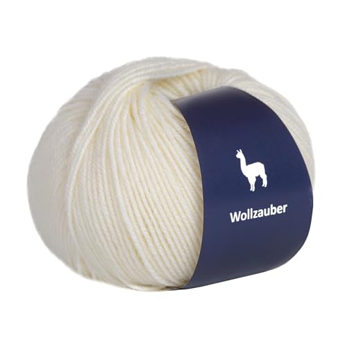 Alpaka Medium - 50 g Hochwertige Wolle zum Stricken & Häckeln-Weich & Langlebig Ideal für Socken, Schals, Pullovers & mehr- Angenehm auf der Haut Perfect für Kreative Handarbeiten. (Weiss) von Generisch