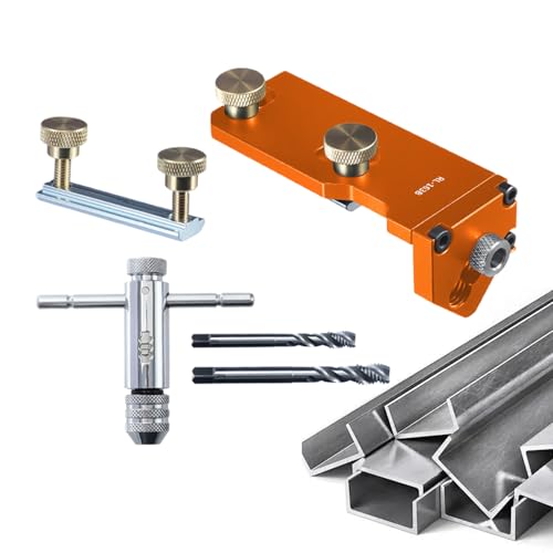 Aluminium Bohrschablone,Profilschneider | Fräs- Und Gewindeassistent Für Kabelkonstruktion Metallbau Holzbearbeitung Montage Aluminium Bohrschablone,Profilschneider | Fräs- Und Gewindeassistent Für Kabelkonstruktion Metallbau Holzbearbeitung Montage von Generisch