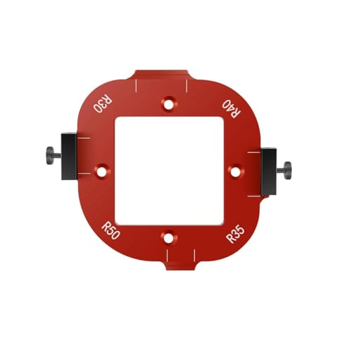 Aluminium Radius Frässchablone Oberfräse, Rundungs Fräs Schablone Jig Kurven-Schneid Führungs Schablone, Radien fräsen R30 R35 R40 R50 von Generisch