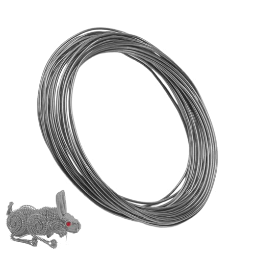Aluminiumdraht | Biegsamer Schmuckdraht Für -Schmuck – Zubehör Für Armband, Halskette, Perlenarbeiten & Schmuckstein-Wicklung – Flexibler Basteldraht Für Kreative Schmuckherstellung Aluminiumdraht | Biegsamer Schmuckdraht Für -Schmuck – Zubehör Für Armband, Halskette, Perlenarbeiten & Schmuckstein-Wicklung – Flexibler Basteldraht Für Kreative Schmuckherstellung von Generisch