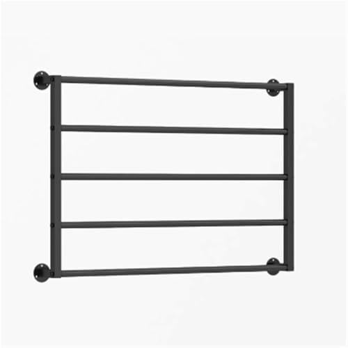 An der Wand montierter Bandständer, extra großer Organizer für Geschenkpapier, Bügeleisen, Schalständer, Halter, platzsparend, für Bekleidungsgeschäfte zu Hause, Blumenläden (schwarz, 60 x 6 von Generisch