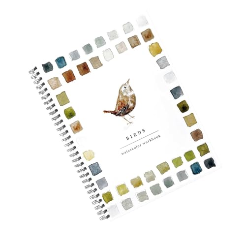 Aquarell -Arbeitsbuch, kreatives Wasserfarbe Buch für Anfänger, künstlerische Malerei und Färbungspraxis, dickes Papier für die einfache Verwendung, ideal für Erwachsene und Hobbyisten von Generisch