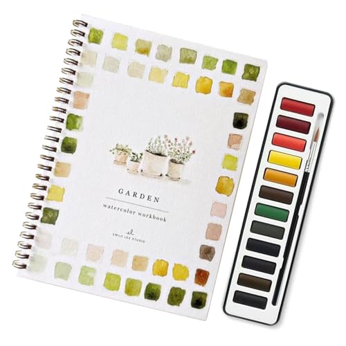 Aquarell -Arbeitsbuch Für Anfänger Und Kinder, Keine Blutungen Oder Verzerrungen, Ideales Maleskit Zum Lernen Von Aquarell -Techniken, Malen Direkt Auf Seiten, Perfekt Für Kunstpraxis Und Fähigkeitene von Generisch