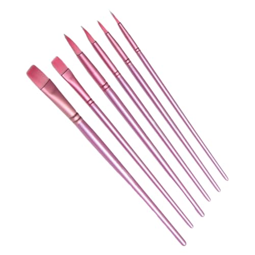 Aquarellbürsten - Professionelle Malerei Pinsel | Pinselset für Aquarell | Pinsel -Pinsel Set von 6 | 6 Stücke Zeichnen von Vorräten, Pinselwerkzeuge für Acrylöl -Tinte Gouache Rock Noteb Aquarellbürsten - Professionelle Malerei Pinsel | Pinselset für Aquarell | Pinsel -Pinsel Set von 6 | 6 Stücke Zeichnen von Vorräten, Pinselwerkzeuge für Acrylöl -Tinte Gouache Rock Noteb von Generisch