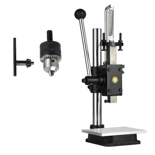 Arbor Press Multifunktionale Stanz-Prägemaschine – Hydraulische Handpresse für Leder, Kunststoff, Holz, Aluminium – Spannfutter und Zifferblatt im Lieferumfang enthalten von Generisch