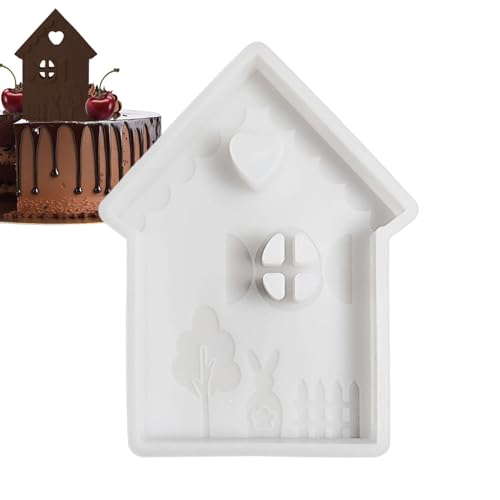 Art House Silikonform, Home Resin Gießform - Silikonform Heimdekoration - Kreative Silikonform Heimdekoration, Ostern Desktop Ornament Silikonform für Ton, Kinder von Generisch