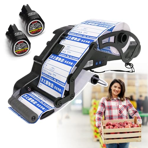 Automatischer Etikettenspender – kabellos für schnelle und kontinuierliche Beschriftung, ideal für PVC, Barcode und Obstanhänger, inklusive 2 Stück für Komfort Automatischer Etikettenspender – kabellos für schnelle und kontinuierliche Beschriftung, ideal für PVC, Barcode und Obstanhänger, inklusive 2 Stück für Komfort von Generisch