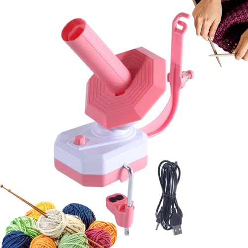 Automatischer Garnkuchenwickler, elektrischer Garnballwickler,String Ball Garn Kuchenwickler - Automatisches Strickwerkzeug liefert Wickelmaschine für Häkelliebhaber, Frauen, Oma von Generisch