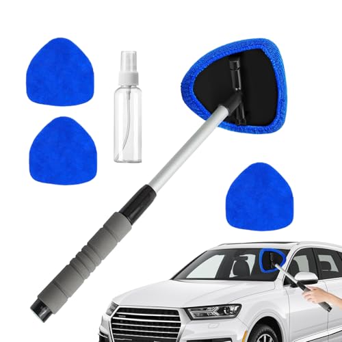 Autoscheiben Reiniger Werkzeug,Mit Ausziehbaren Griff Innenreiniger Tuchbürste | Leichtes Drehbares Autopflege-Bürstenset Für Haushalt Und Fahrzeuge Autoscheiben Reiniger Werkzeug,Mit Ausziehbaren Griff Innenreiniger Tuchbürste | Leichtes Drehbares Autopflege-Bürstenset Für Haushalt Und Fahrzeuge von Generisch