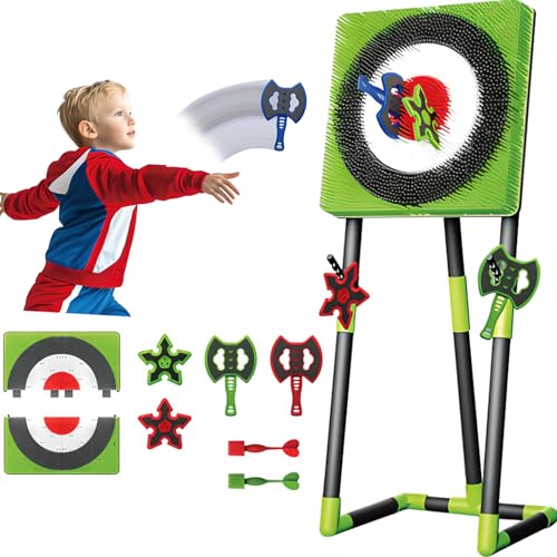 Axe Wurfspiel Set - 2 in 1 Axt Wurf & Rasen Dart Combo mit 2 Achsen, Dartscheibe, Metallrahmen, Ideal für Indoor & Outdoor Familienspaß Axe Wurfspiel Set - 2 in 1 Axt Wurf & Rasen Dart Combo mit 2 Achsen, Dartscheibe, Metallrahmen, Ideal für Indoor & Outdoor Familienspaß von Generisch