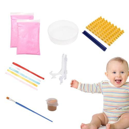 Baby Prints Hände und Füße – Handabdruck Fußabdruck Ornament Kit – Andenken Kinderzimmer Kunst Hand Fußabdruck Deko Kinderzimmer Artikel von Generisch