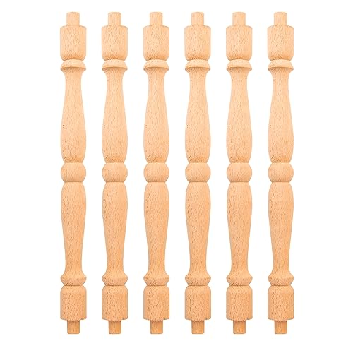 Baluster-Spindeln aus Holz, unlackiert, europäisch, dekorativ, für Treppenhäuser, Möbel, Holzbearbeitung, Handwerk, Heimwerker, 25 Stück von Generisch