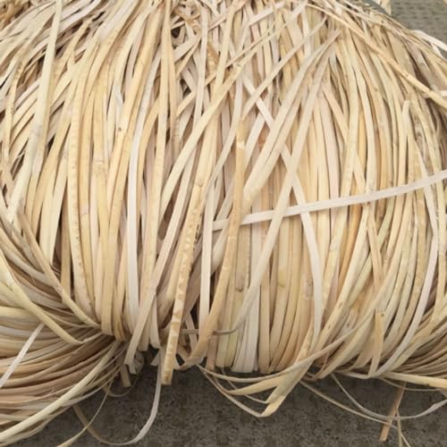 Bambusstreifen aus natürlichem Rattan, zum Weben, dünne, flache Schilfrohrspule, breite Streifen für DIY-Möbel und Bastelkorb, Weberei für Stuhl, Tisch und Tür, 2, 10 mm dick, Größe 8 von Generisch