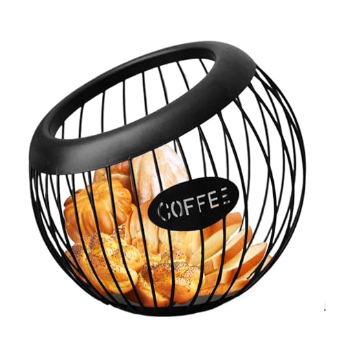 Basket Kaffeepod-Organizer für die Küche | Kaffeebohnen-Organizer, süßer Kaffeebohnen-Behälter, Eisen-Kaffeemaschinenhalter aus Eisen, Aufbewahrungskorb mit großem Fassungsvermögen für Theken Basket Kaffeepod-Organizer für die Küche | Kaffeebohnen-Organizer, süßer Kaffeebohnen-Behälter, Eisen-Kaffeemaschinenhalter aus Eisen, Aufbewahrungskorb mit großem Fassungsvermögen für Theken von Generisch