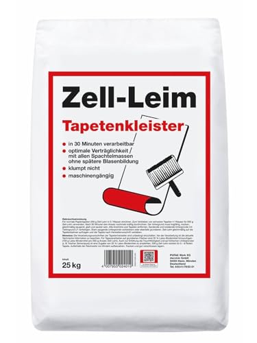 Baufan (Pufas) KVS Zell-Leim 25 kg Tapetenleim Tapetenkleister Tapetenkleber Kleister Tapete Rauhfaser von Generisch