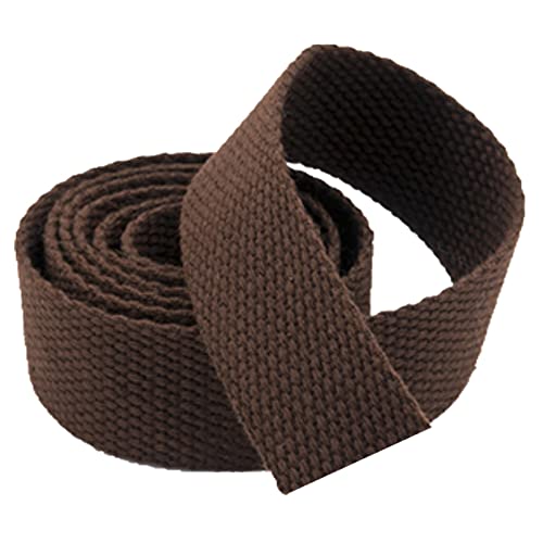 Baumwoll-Twill-Klebeband, Segeltuch, Gurtband für Taschenriemen, Kaffee, 25 mm von Generisch