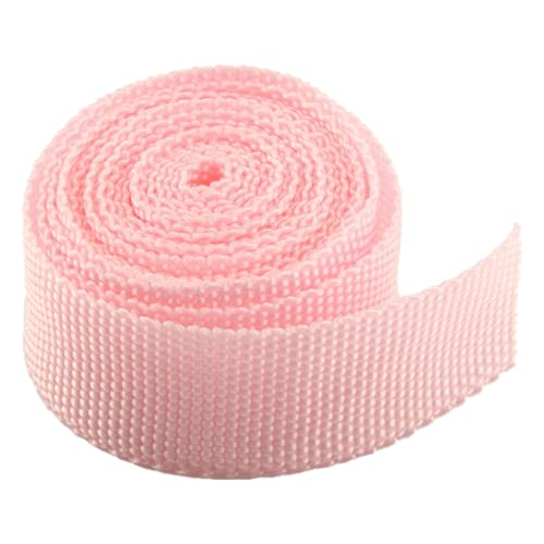 Baumwoll-Twill-Klebeband, rosa, Polypropylen-Gurtband, Beutelband, Rucksackband, Breite, Baumwoll-Leinen-Gurtband, gewebtes Band von Generisch