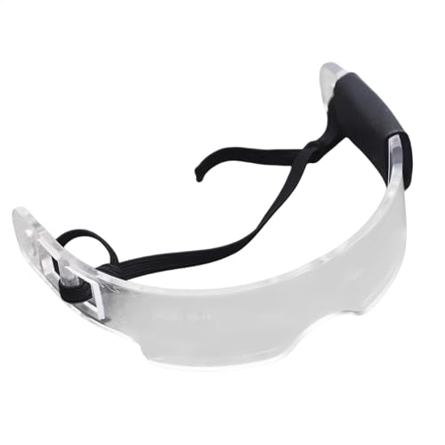 Beleuchtete Puppen-Ankleidebrille Mit Klaren Gläsern | Puppenbrille – Coole Puppenbrillen | Spielzeugbrillen Für Puppen | Ausgefallene Pretand-Brillen | Cosplay-Zubehör Für 5,9-Zoll-Puppen Und Andere von Generisch