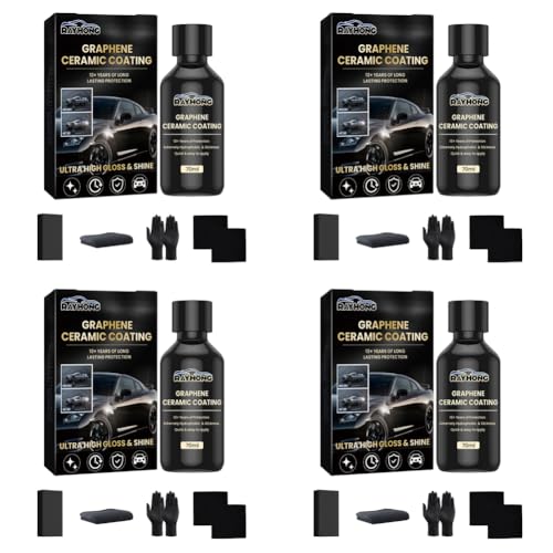 Beschichtungsspray, 70 ml Car Coating Spray, Auto Nano Beschichtungsspray, beschichtung Autobeschichtungsspray wasserfest Einfach Anzuwenden für Alle Arten (4) von Generisch