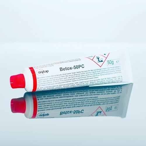 Betox50pc BPO Hochleistungs-Universalhaerter für alle gängigen Spachtelmasse und Polyester-Harze 50g Tube, rot von Generisch