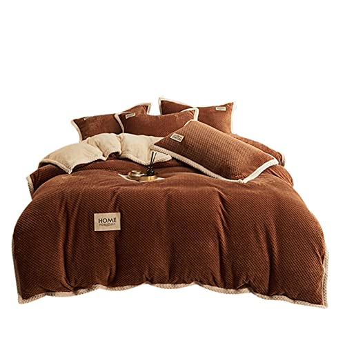 Bettbezug-Set Aus Kaschmirsamt, Verdickter, Einfacher Bettbezug, Festes Design Mit Reißverschluss, Hochwertiger Samtstoff, Bequeme Bettwäsche Für Alle Jahreszeiten Bettbezug-Set Aus Kaschmirsamt, Verdickter, Einfacher Bettbezug, Festes Design Mit Reißverschluss, Hochwertiger Samtstoff, Bequeme Bettwäsche Für Alle Jahreszeiten von Generisch