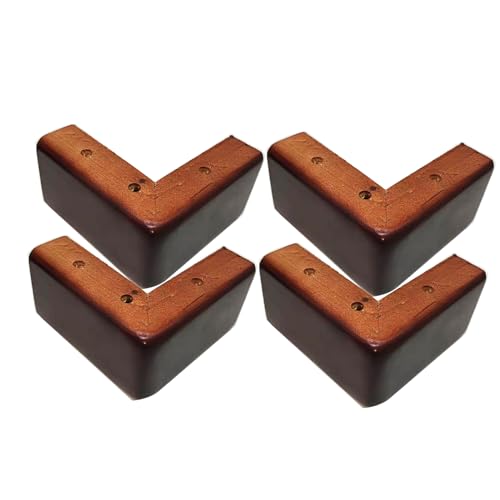 Betterhöhungen und Sofafüße aus Holz, L-förmiger Ersatz für Couch und Kommode, 8 cm, Möbelbeine aus Holz für Tische und Kommoden, langlebig und stilvoll, 4 Stück Betterhöhungen und Sofafüße aus Holz, L-förmiger Ersatz für Couch und Kommode, 8 cm, Möbelbeine aus Holz für Tische und Kommoden, langlebig und stilvoll, 4 Stück von Generisch