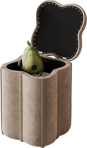 Beweglicher Fußhocker mit Deckel, Samtstoff Pouffe Stuhl für Wohnzimmer, Schlafzimmer, Eingangsbereich, Arbeitszimmer, Flur, unterstützt bis zu 150 kg Beweglicher Fußhocker mit Deckel, Samtstoff Pouffe Stuhl für Wohnzimmer, Schlafzimmer, Eingangsbereich, Arbeitszimmer, Flur, unterstützt bis zu 150 kg von Generisch