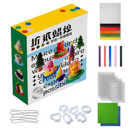 Biegbares Wachsspielzeug, kreatives Kunstpapier-Klappwachs-Bastelset – Wachsform-Pädagogisches Spielzeug für Fantasie und Kreativität für Schulprojekte, Klassenzimmer von Generisch