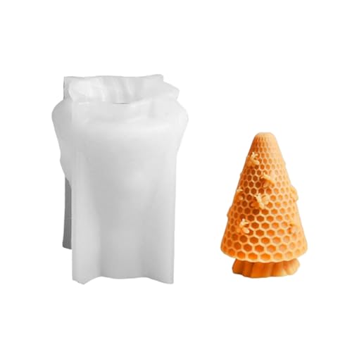 Bienenzylinder Silikonform - Honigkamm Silikonform | 3D -Zylinderseife Schimmel Kerzenform | Schnellveröffentlichung Casting Home Decoration Tierharz Kunst Für Fondant & Backen von Generisch