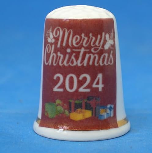 Birchcroft Fingerhut aus Porzellan, Sammlerstück, Weihnachten 2022 von Generisch