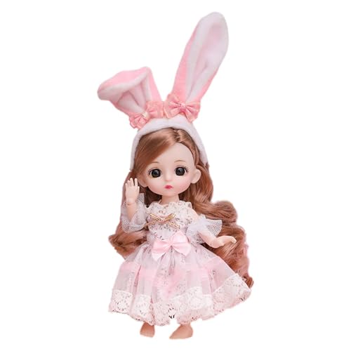 Bjd-Puppe – Schönes Mädchen-Anziehspielzeug | Bjd-Puppe, Prinzessin, Anime-Puppe, 13 Gelenke, Bewegliche Bjd-Puppe, Puppe Mit Kugelgelenk, Spielzeug Mit Komplettem Set Kleidung, Schuhen, Perücke, von Generisch