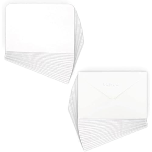 Blanko-Aquarellkarten – Aquarell-Postkarten mit Umschlägen, 50 x Blanko-Papierkarten zum Bemalen, 12,7 x 17,8 cm, schwere Aquarell-Grußkarten, 300 g/m², Großpackung für Weihnachten von Generisch