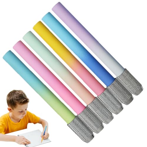 Bleistiftverlängerungshalter, Bleistiftverlängerung für Künstler - Crayon Extension-Verlängerer - 6/8-teiliges verstellbares Bleistiftverlängerungswerkzeug, Stiftverlängerung für Schule, Arbeitsplatz, von Generisch