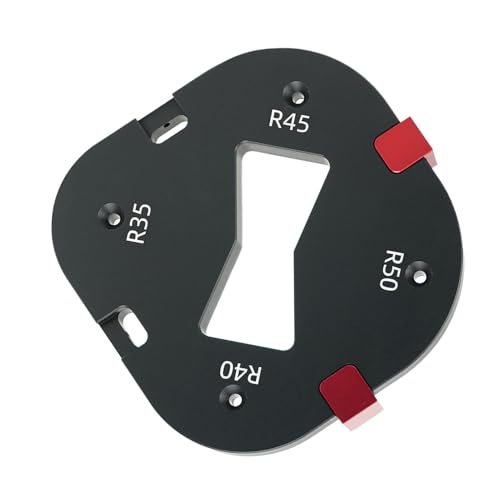 Bogenwinkel-Positionierungsschablone, Bogenwinkel-Router-Schablonen, Holzbearbeitungsschablonen Bogenwinkelschablone zum Trimmen von Tischen, Formen von Stuhlkanten von Generisch