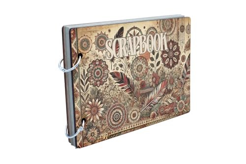 Bohemian Bliss Vintage Scrapbook mit Erdtönen und aufwendigen Blumenmotiven) von Generisch