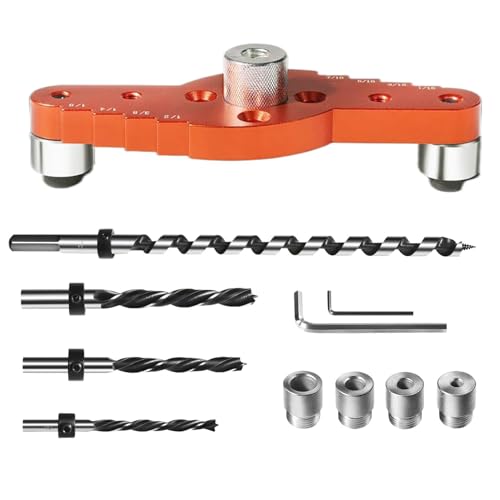 Bohrer-Set für schwebende e, Dübellehren-Set für die Installation von schwebenden en | Bohrer-Set, schwebendes, 1/2 x 11,8 Zoll Jig Kit,Installationsbohrführungs-Bohrerset mit geradem Loch für Kamins von Generisch